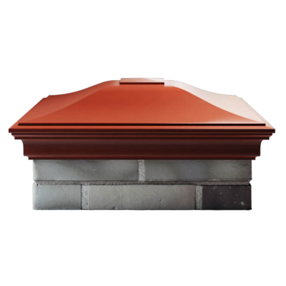 Колпак Zking Монблан Красный на столб 2х2 кирпича (515х515мм) в Борисоглебске фото