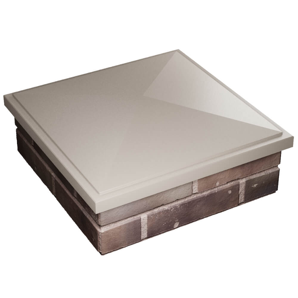 Колпак Zking БонаМоно Бежевый на столб 2х2 кирпича (515х515, 530х530мм) в Борисоглебске фото