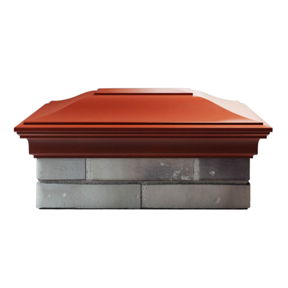 Колпак Zking Монблан Красный на столб 2х1.5 кирпича (515х385мм) в Борисоглебске фото