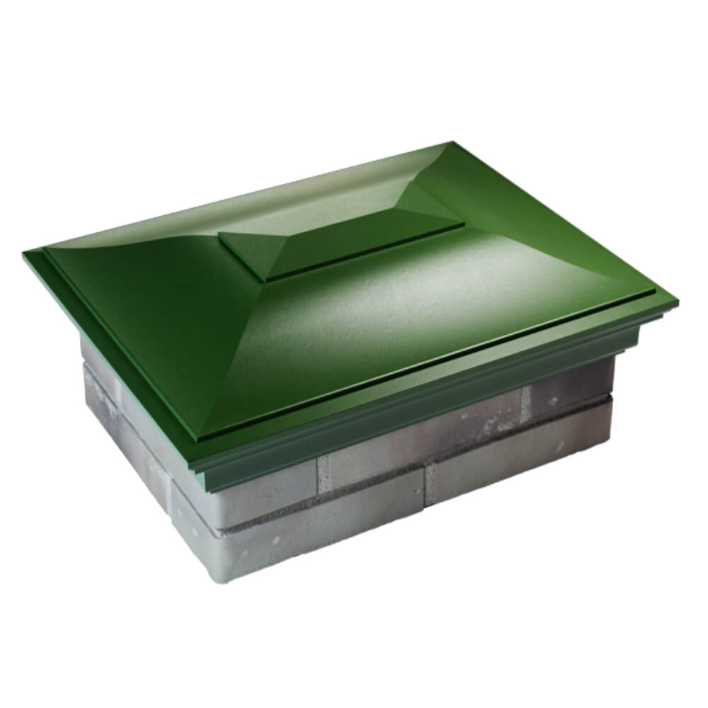 Колпак Zking Монблан Зеленый на столб 2х1.5 кирпича (515х385мм) Борисоглебск фото