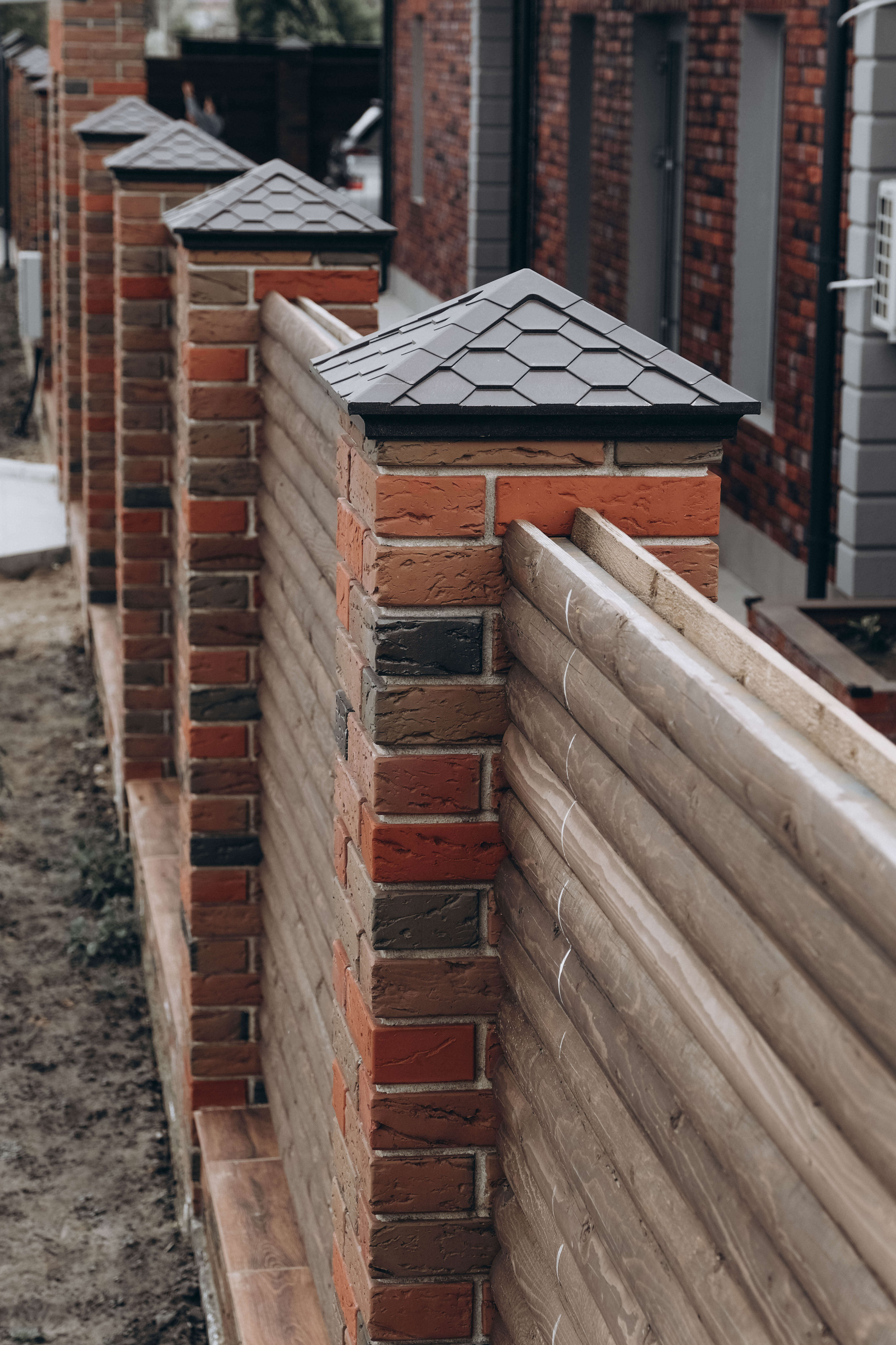 Колпак Zking Эверест Коричневый на столб 1.5х1.5 кирпича (390х390мм) в Борисоглебске фото