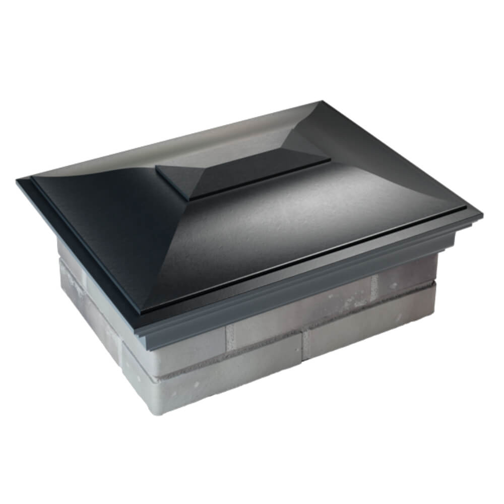 Колпак Zking Монблан Черный на столб 2х1.5 кирпича (515х385мм) Борисоглебск фото