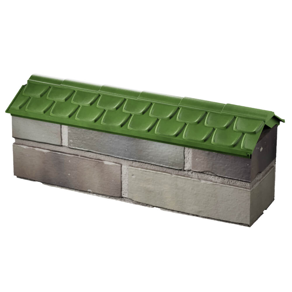 Парапет Zking Эльбрус Зеленый с посадкой на 0.5 кирпича (130мм) в Борисоглебске фото