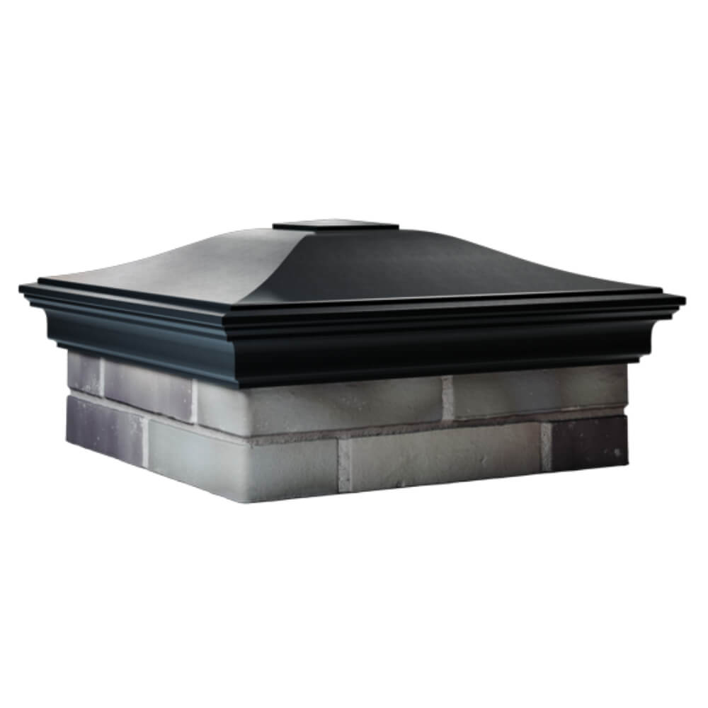 Колпак Zking Монблан Черный на столб 2х2 кирпича (515х515мм) в Борисоглебске фото