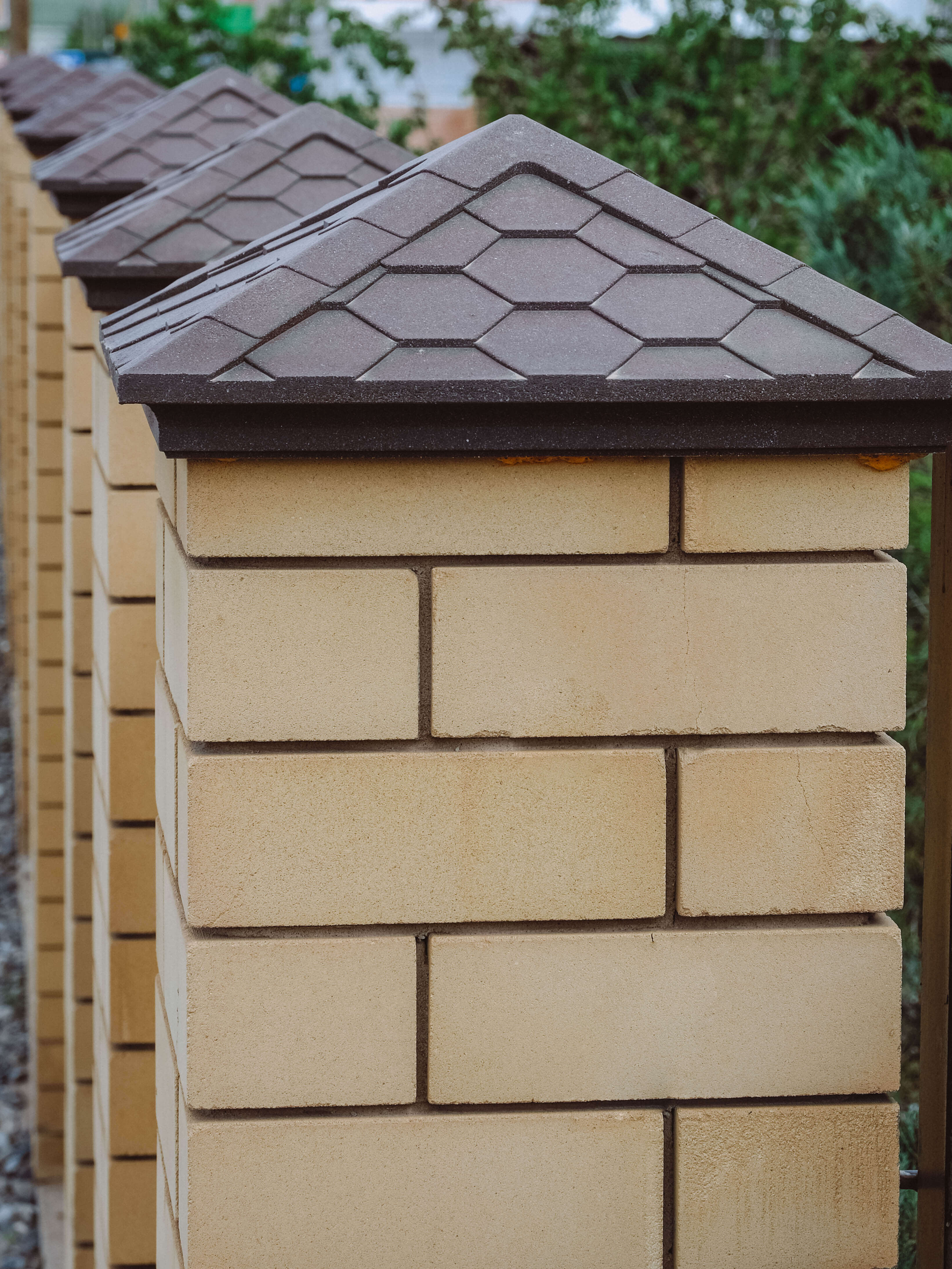 Колпак Zking Эверест Коричневый на столб 1.5х1.5 кирпича (390х390мм) в Борисоглебске фото