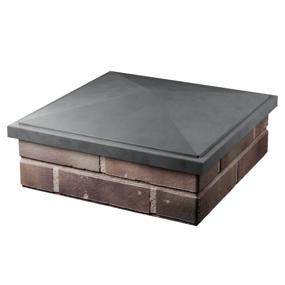 Колпак Zking БонаМоно Серый на столб 2х2 кирпича (515х515, 530х530мм) в Борисоглебске фото