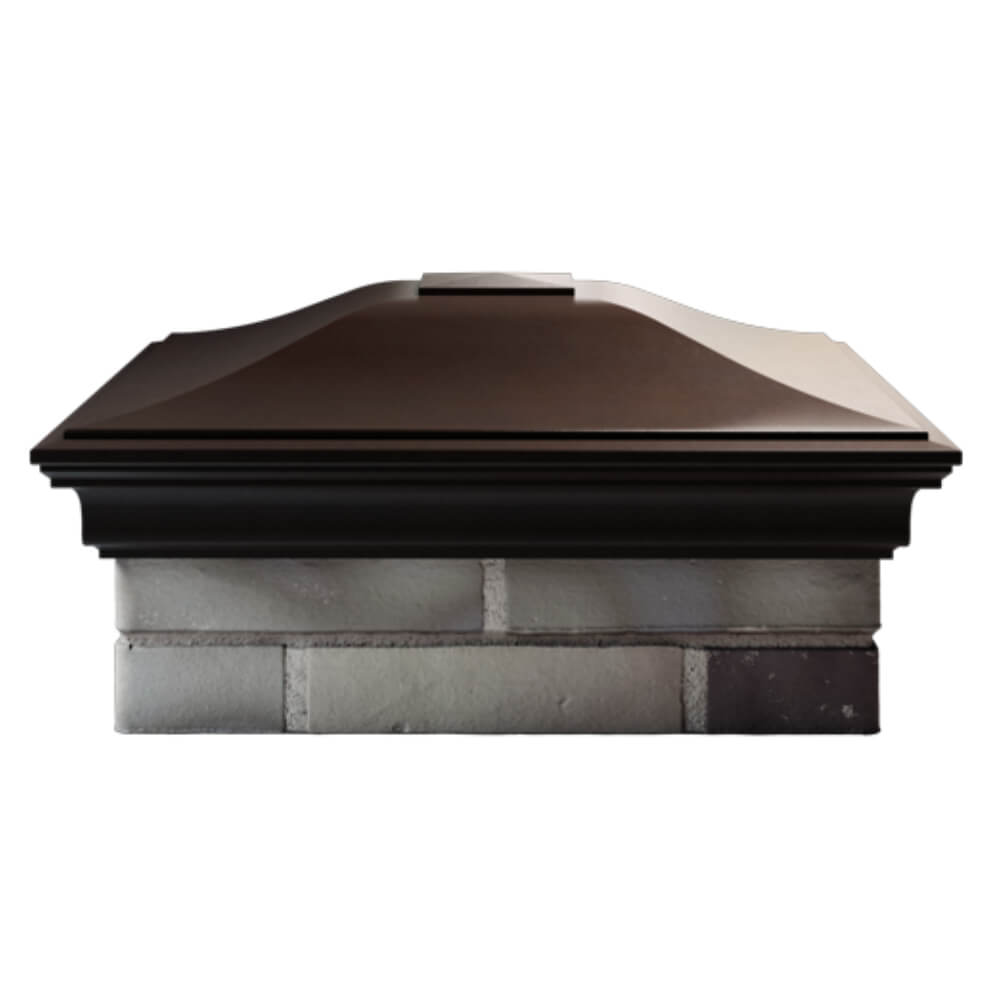 Колпак Zking Монблан Коричневый на столб 2х2 кирпича (515х515мм) в Борисоглебске фото