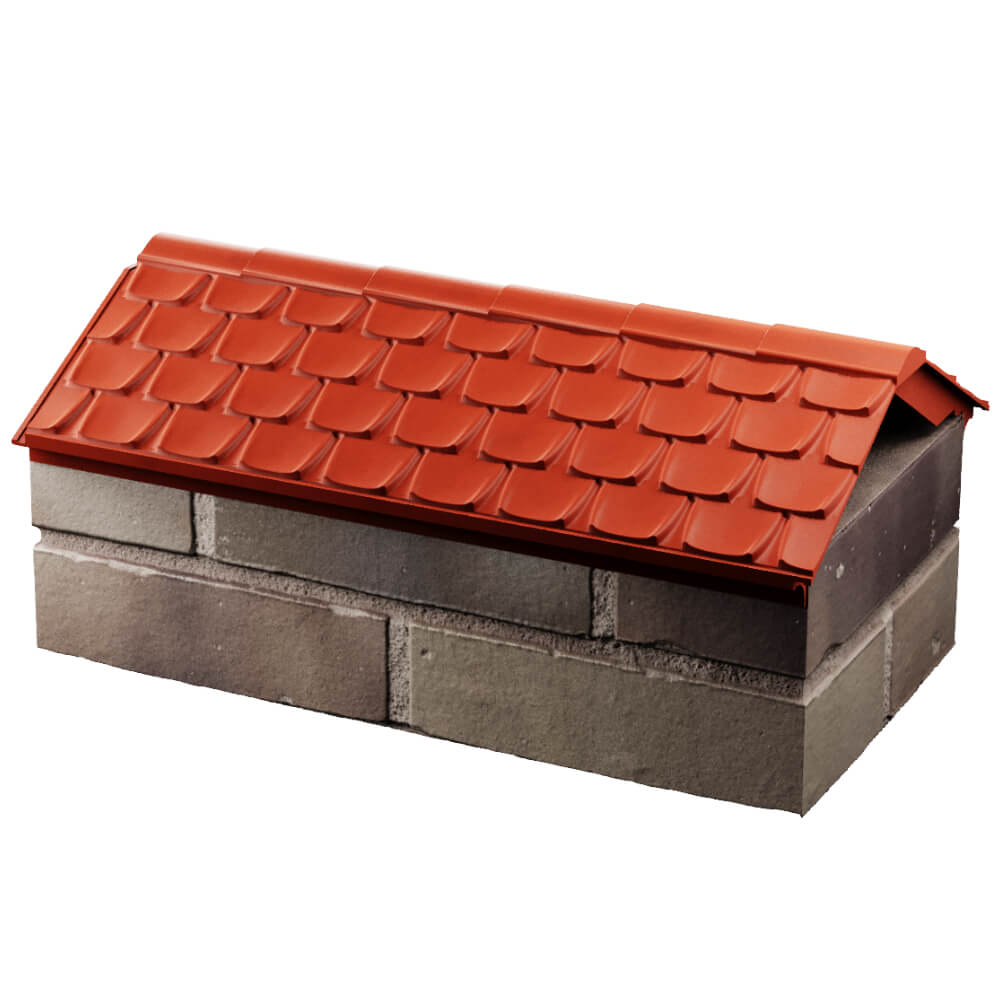 Парапет Zking Эльбрус Красный с посадкой на 1 кирпич (255мм) в Борисоглебске фото