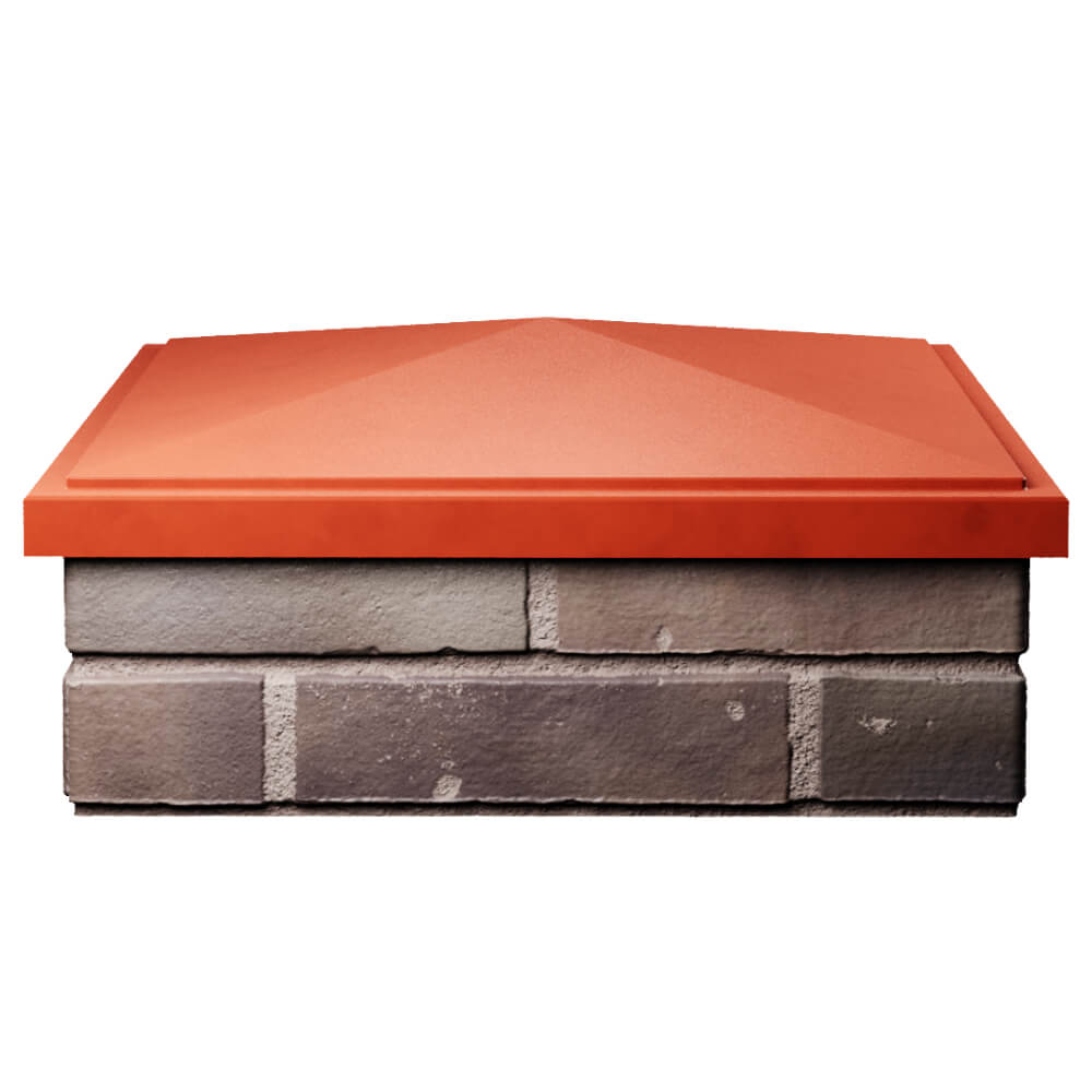 Колпак Zking БонаМоно Красный на столб 2х2 кирпича (515х515, 530х530мм) Борисоглебск фото