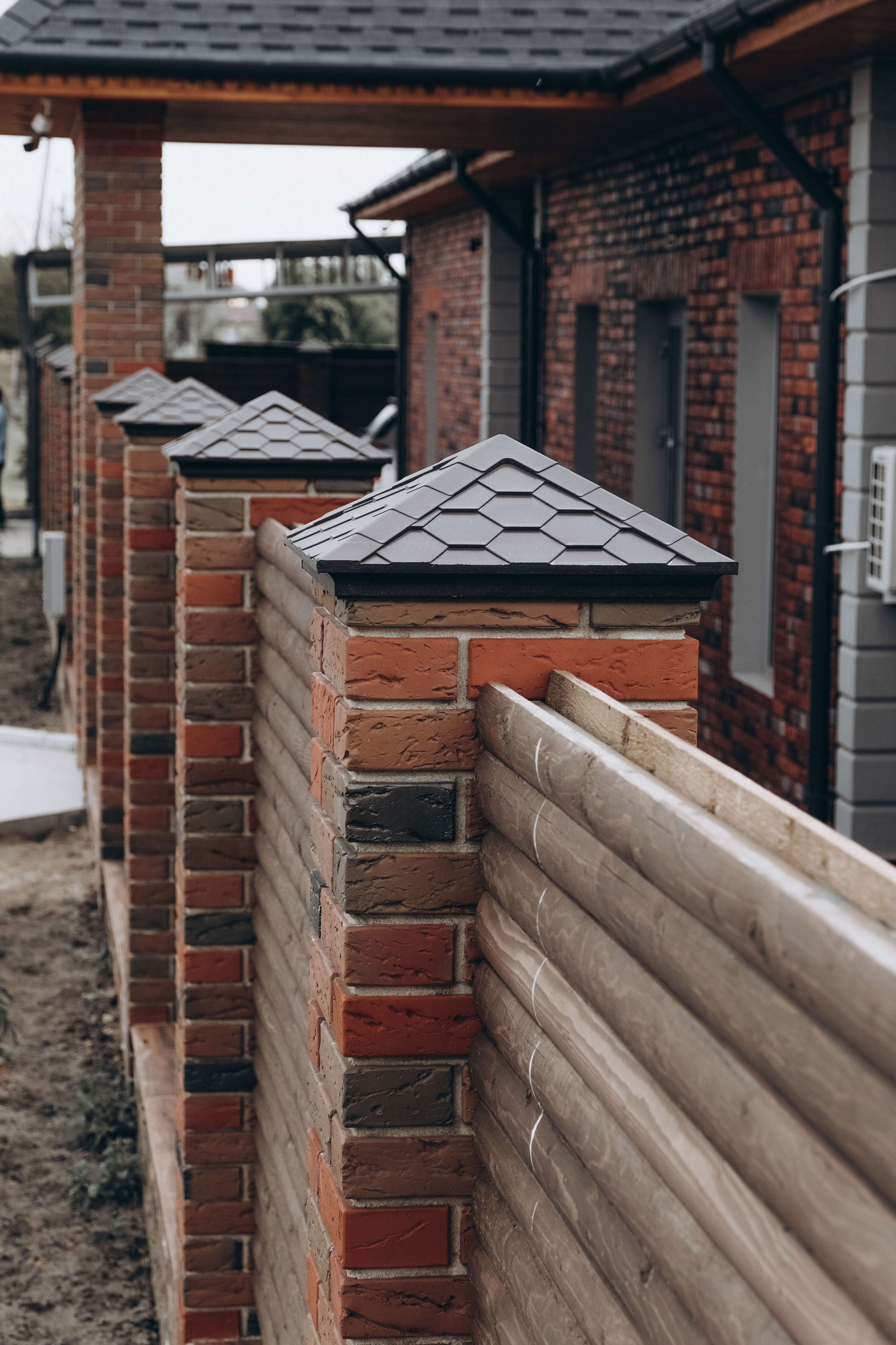 Колпак Zking Эверест Коричневый на столб 1.5х1.5 кирпича (390х390мм) в Борисоглебске фото