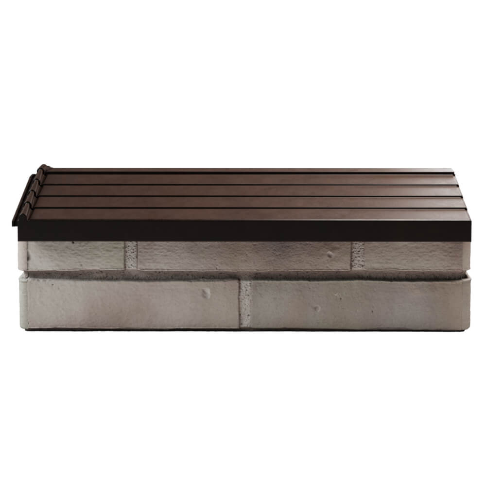 Парапет Zking Бона ХайТек Коричневый с посадкой на 1 кирпич (200/225/255мм) в Борисоглебске фото