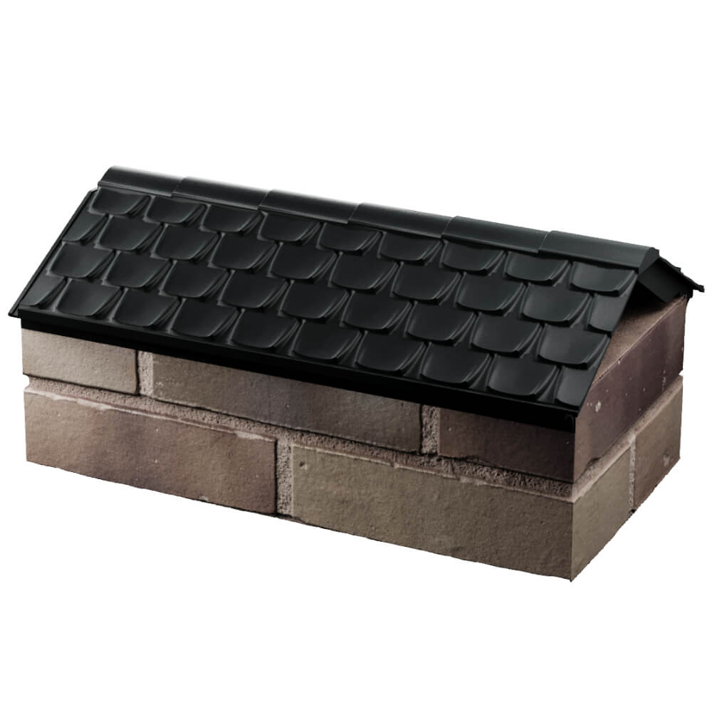 Парапет Zking Эльбрус Черный с посадкой на 1 кирпич (255мм) в Борисоглебске фото