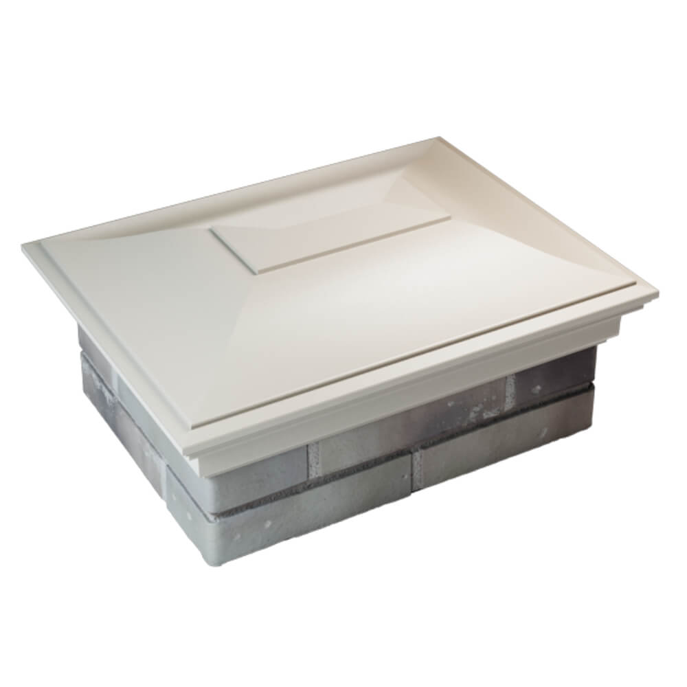 Колпак Zking Монблан Бежевый на столб 2х1.5 кирпича (515х385мм) Борисоглебск фото