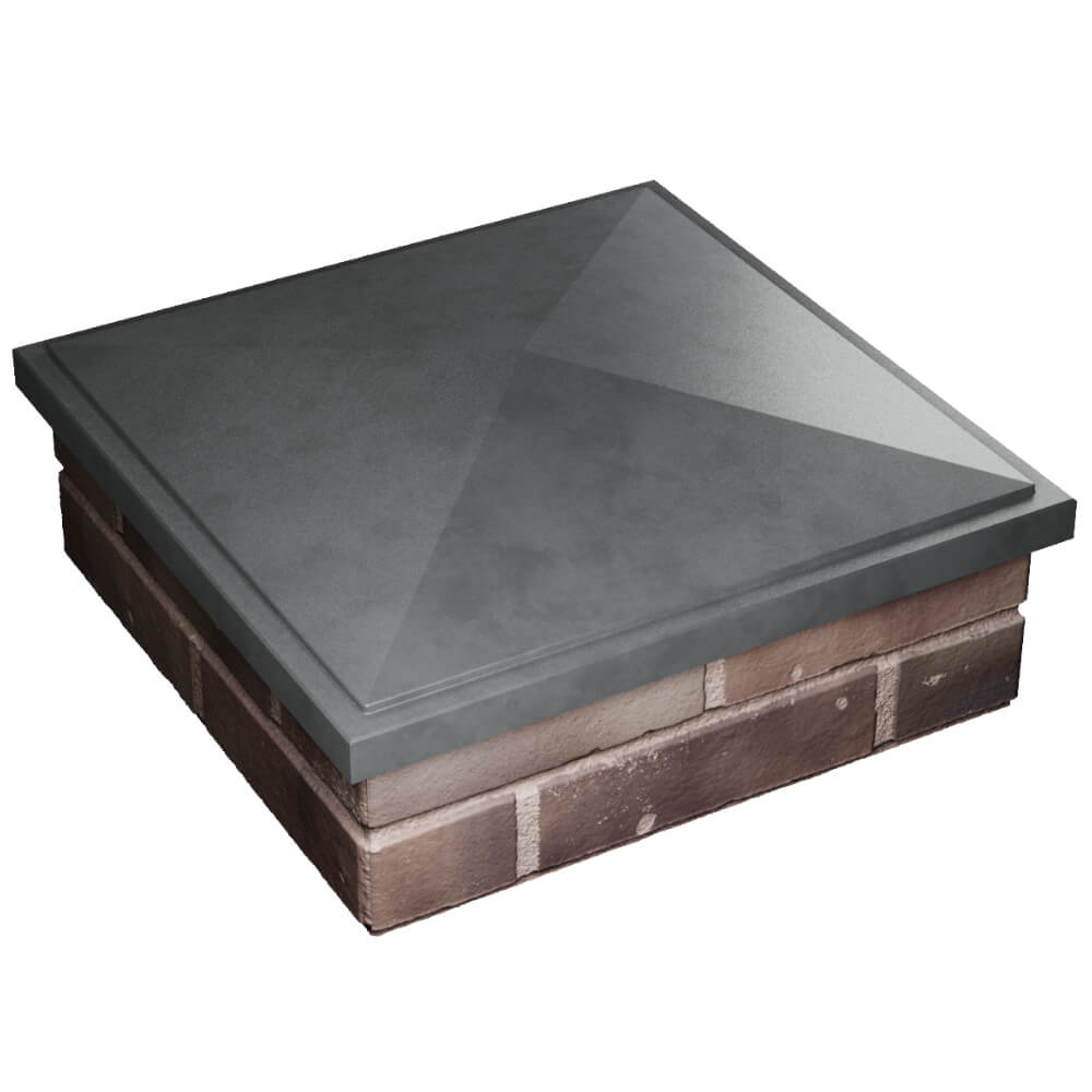 Колпак Zking БонаМоно Серый на столб 2х2 кирпича (515х515, 530х530мм) в Борисоглебске фото