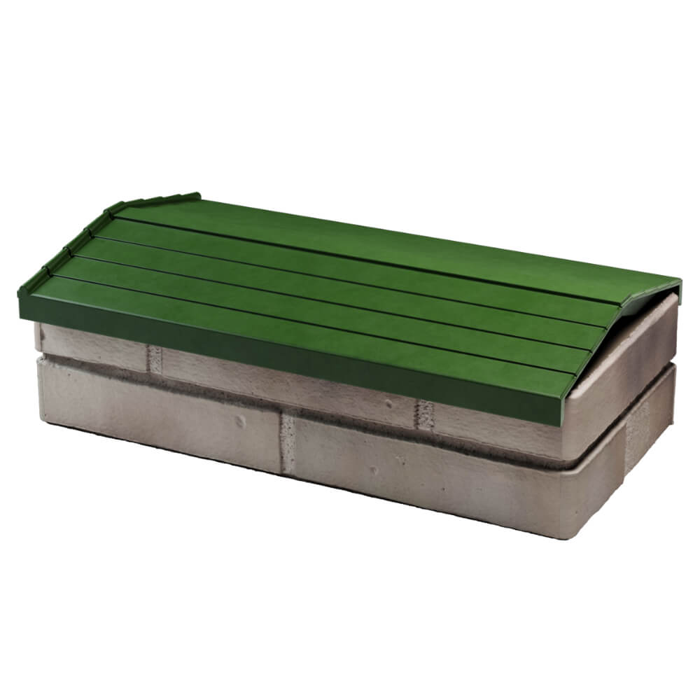 Парапет Zking Бона ХайТек Зеленый с посадкой на 1 кирпич (200/225/255мм) в Борисоглебске фото