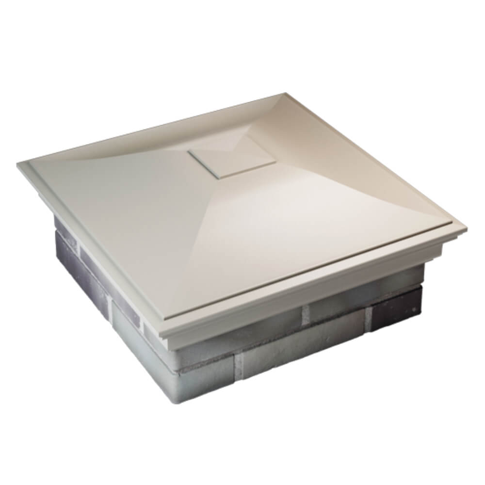 Колпак Zking Монблан Бежевый на столб 2х2 кирпича (515х515мм) Борисоглебск фото