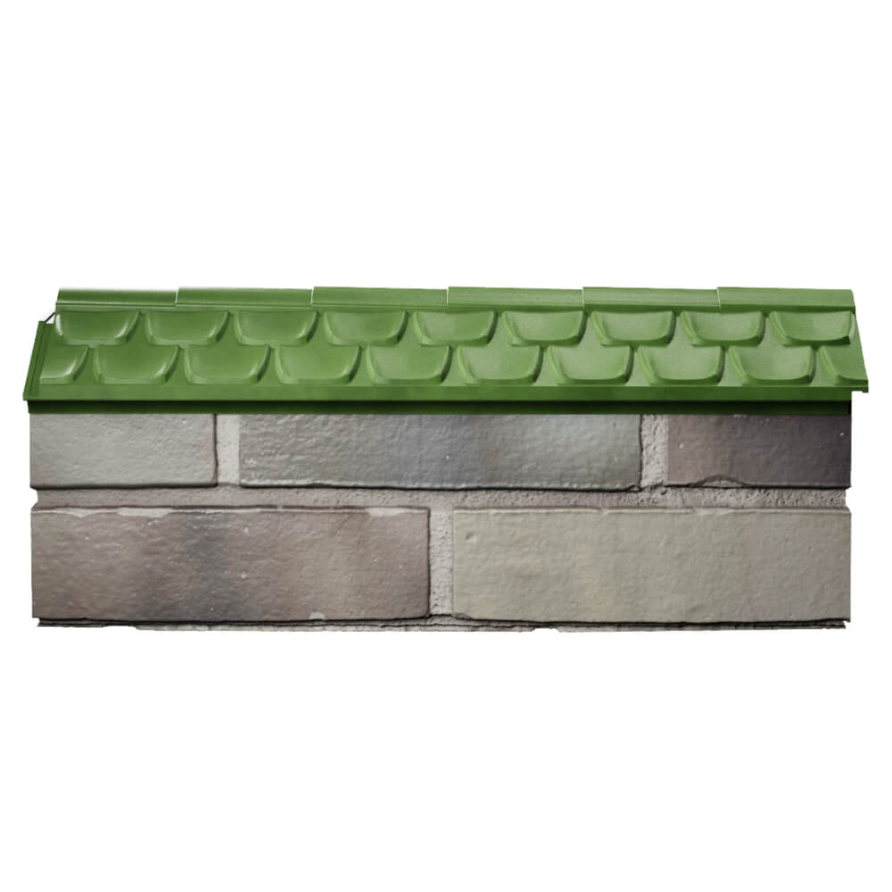 Парапет Zking Эльбрус Зеленый с посадкой на 0.5 кирпича (130мм) в Борисоглебске фото
