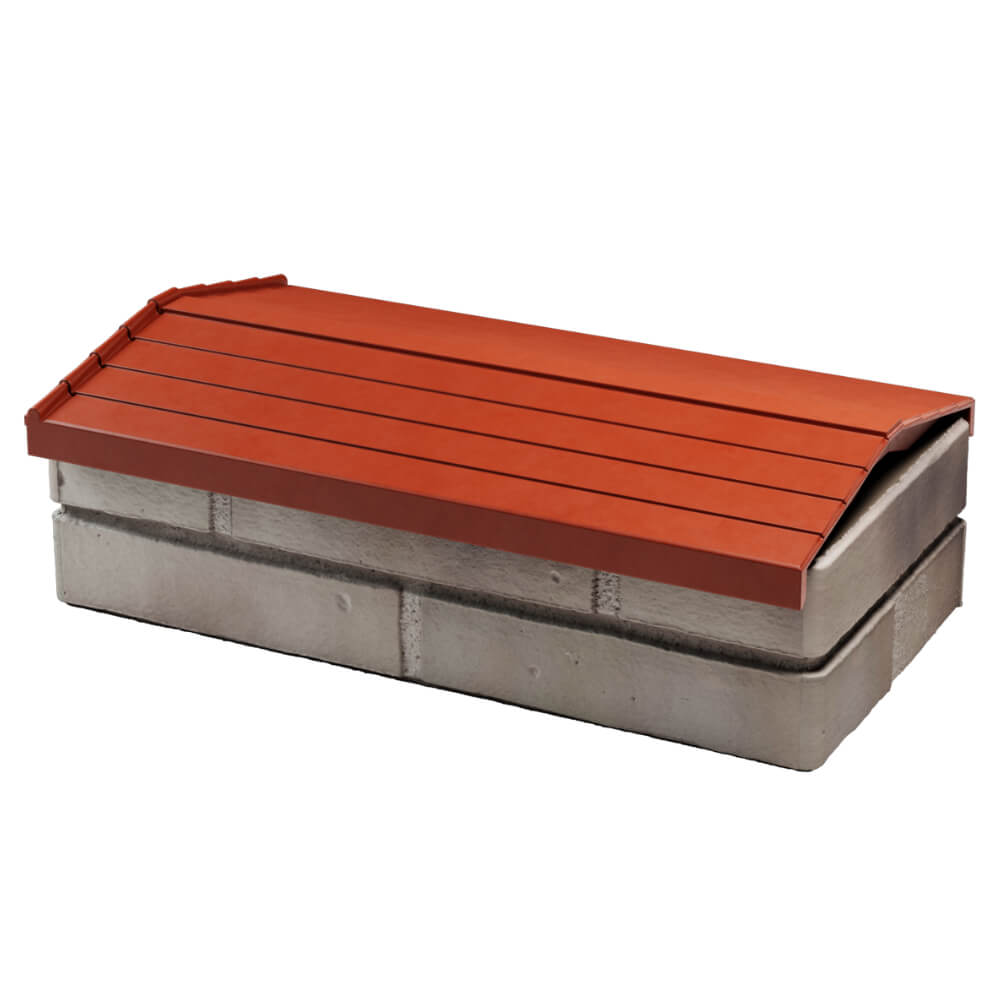 Парапет Zking Бона ХайТек Красный с посадкой на 1 кирпич (200/225/255мм) в Борисоглебске фото