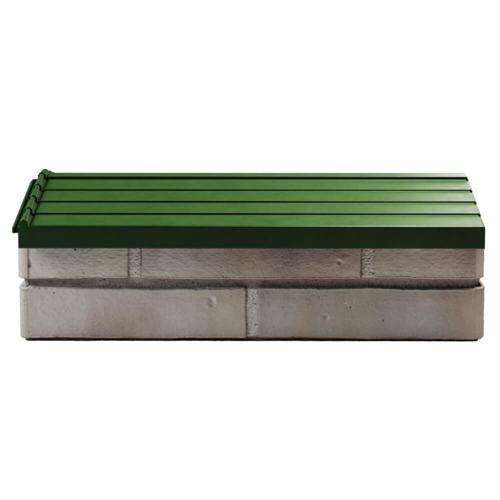 Парапет Zking Бона ХайТек Зеленый с посадкой на 1 кирпич (200/225/255мм) в Борисоглебске фото