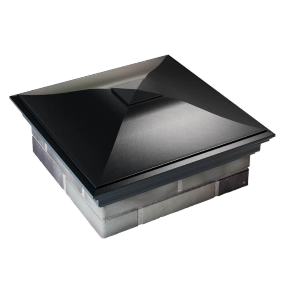 Колпак Zking Монблан Черный на столб 2х2 кирпича (515х515мм) Борисоглебск фото