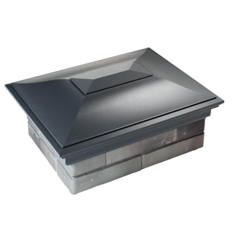 Колпак Zking Монблан Серый на столб 2х1.5 кирпича (515х385мм) Борисоглебск фото