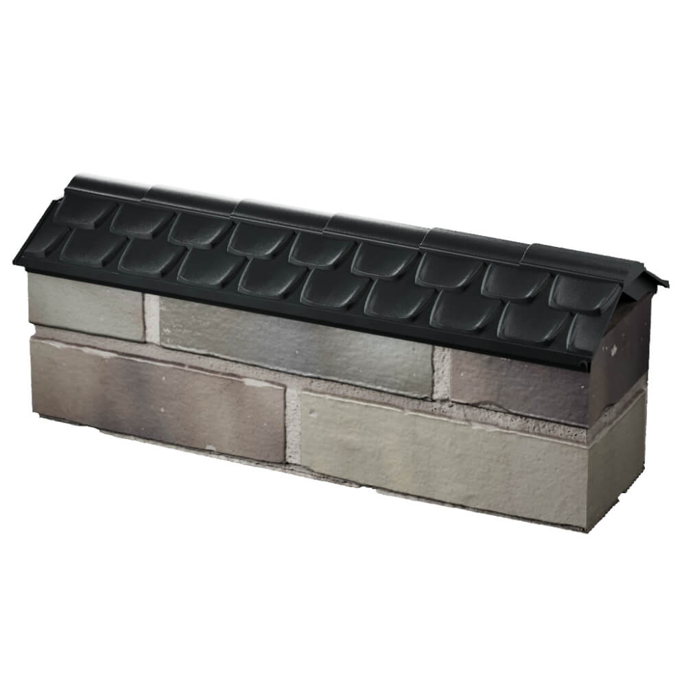 Парапет Zking Эльбрус Черный с посадкой на 0.5 кирпича (130мм) в Борисоглебске фото