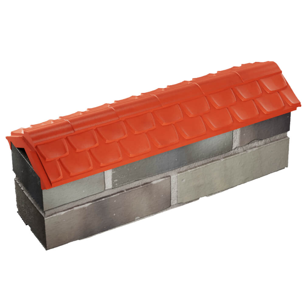 Парапет Zking Эльбрус Красный с посадкой на 0.5 кирпича (130мм) в Борисоглебске фото