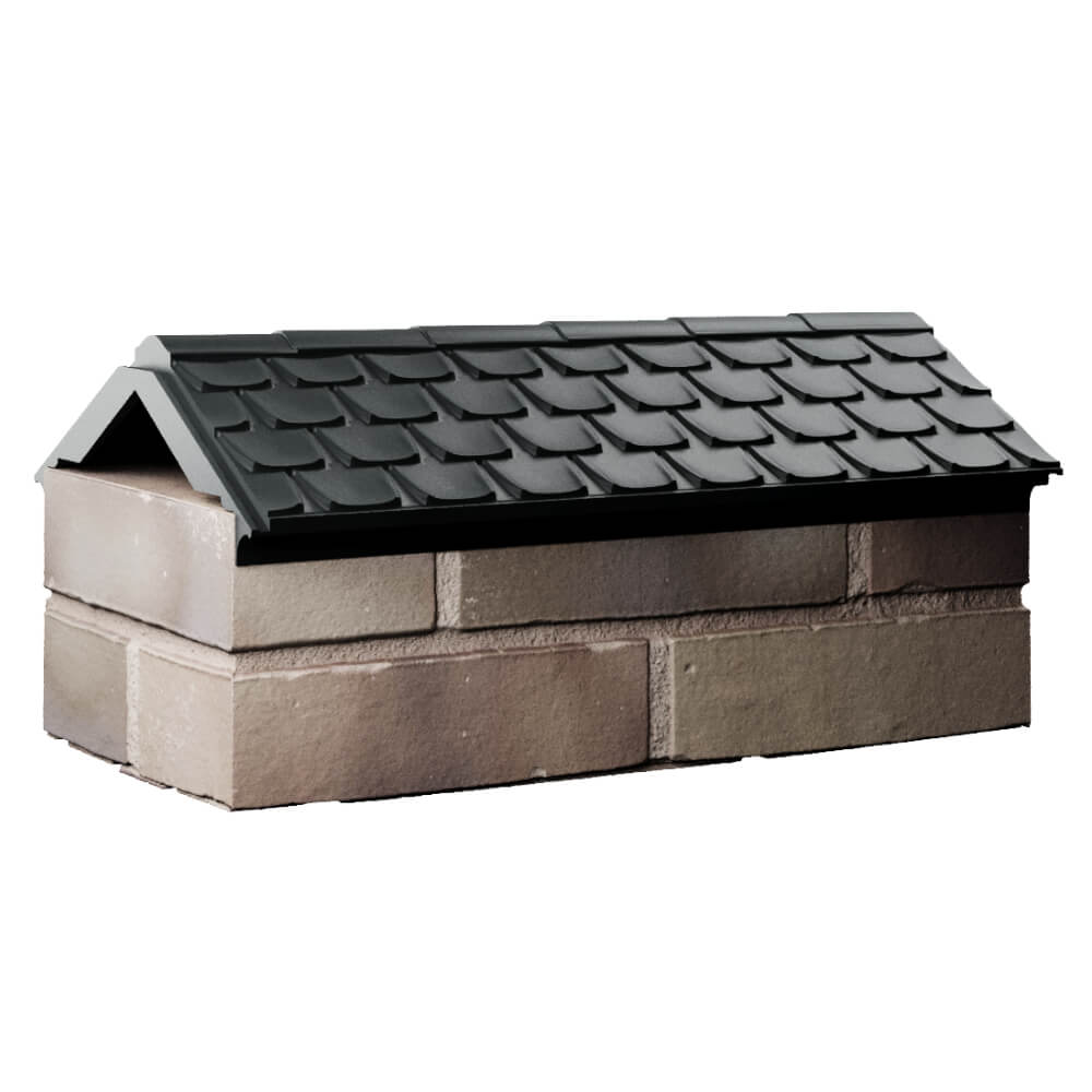 Парапет Zking Эльбрус Черный с посадкой на 1 кирпич (255мм) Борисоглебск фото