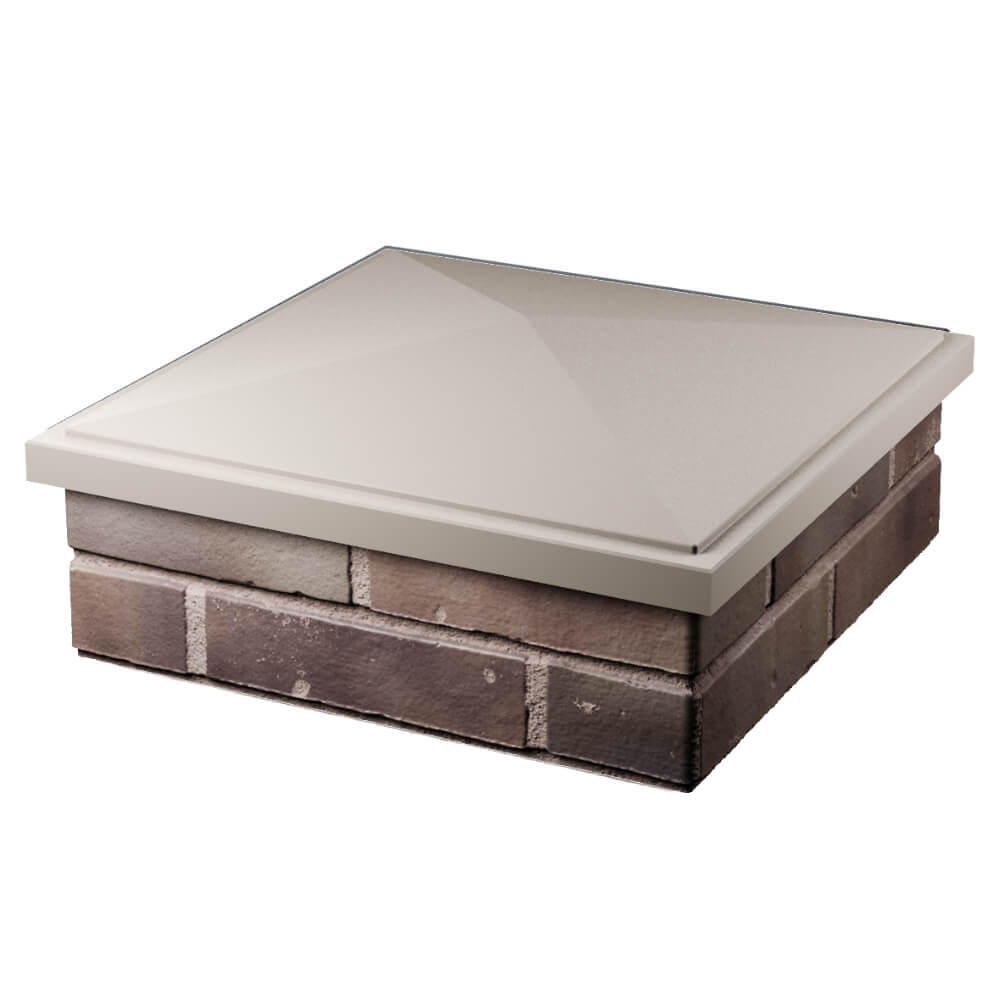 Колпак Zking БонаМоно Бежевый на столб 2х2 кирпича (515х515, 530х530мм) в Борисоглебске фото