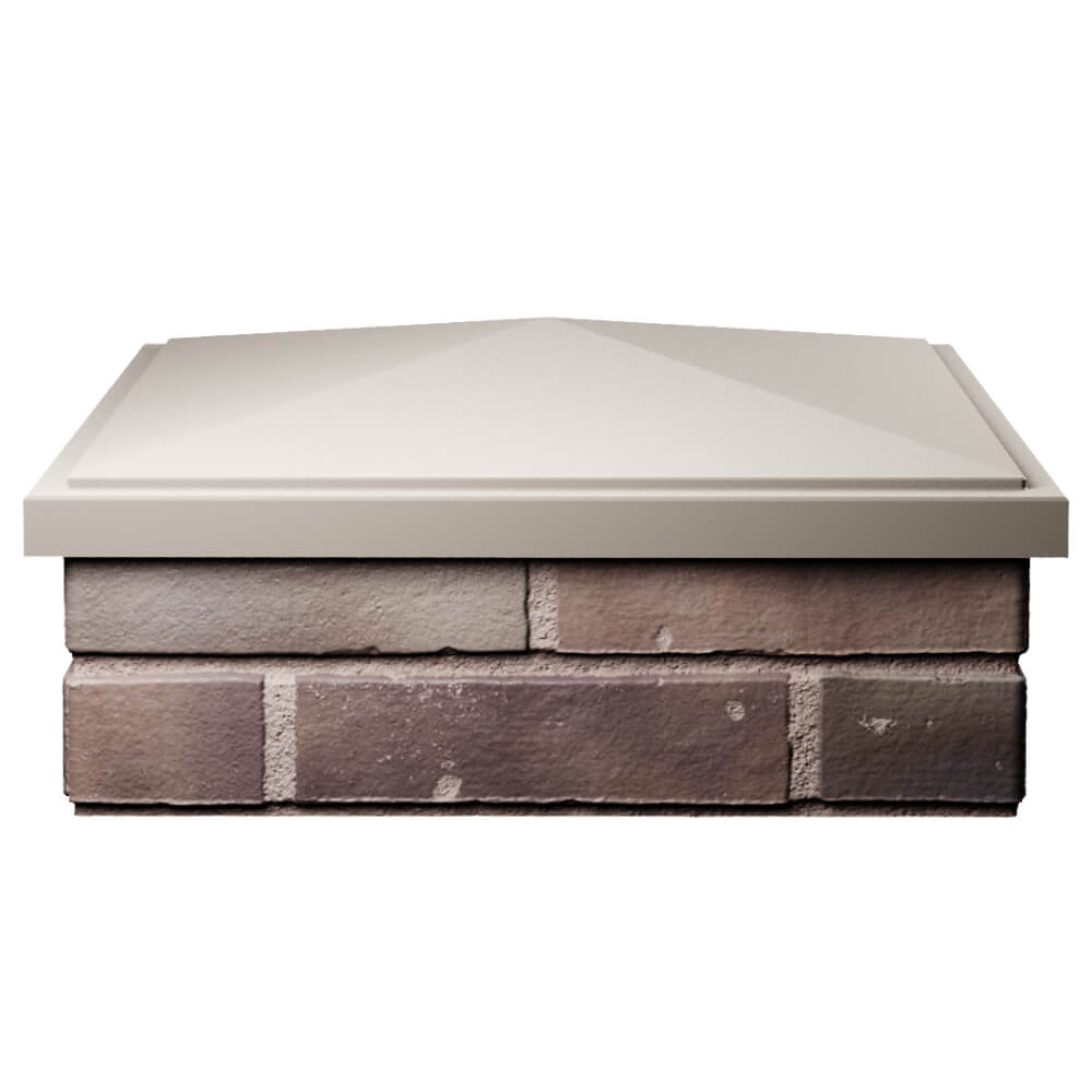 Колпак Zking БонаМоно Бежевый на столб 2х2 кирпича (515х515, 530х530мм) Борисоглебск фото