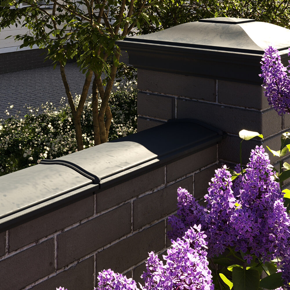 Парапет Zking Монблан Черный посадка на 0.5 кирпича (130мм) в Борисоглебске фото