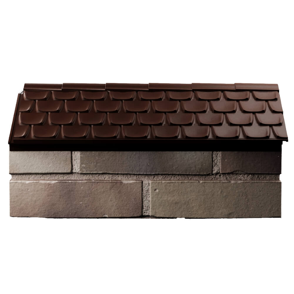 Парапет Zking Эльбрус Коричневый с посадкой на 1 кирпич (255мм) в Борисоглебске фото