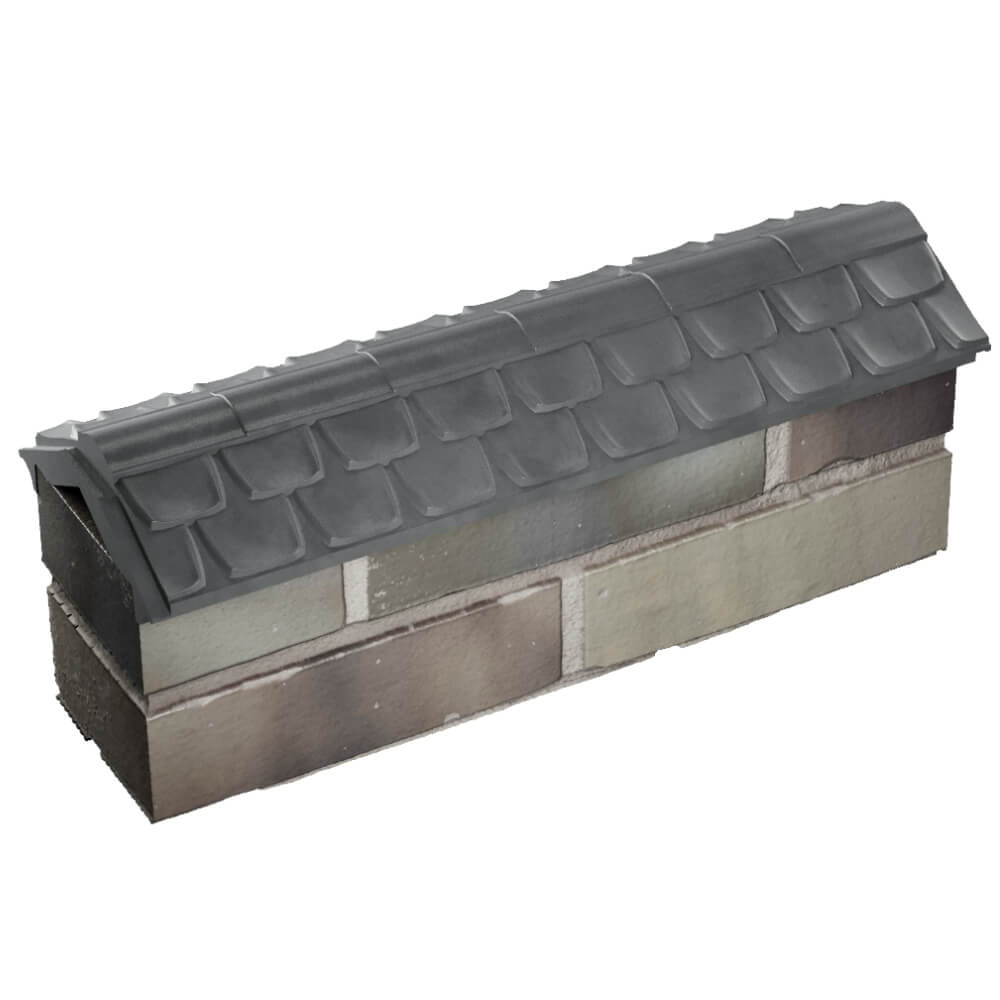 Парапет Zking Эльбрус Серый с посадкой на 0.5 кирпича (130мм) в Борисоглебске фото