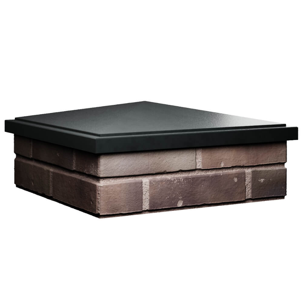 Колпак Zking БонаМоно Черный на столб 2х2 кирпича (515х515, 530х530мм) в Борисоглебске фото