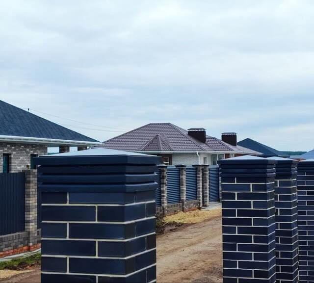 Колпак Zking Бона ХайТек Серый на столб 1.5х1.5 кирпича (385х385мм) в Борисоглебске фото