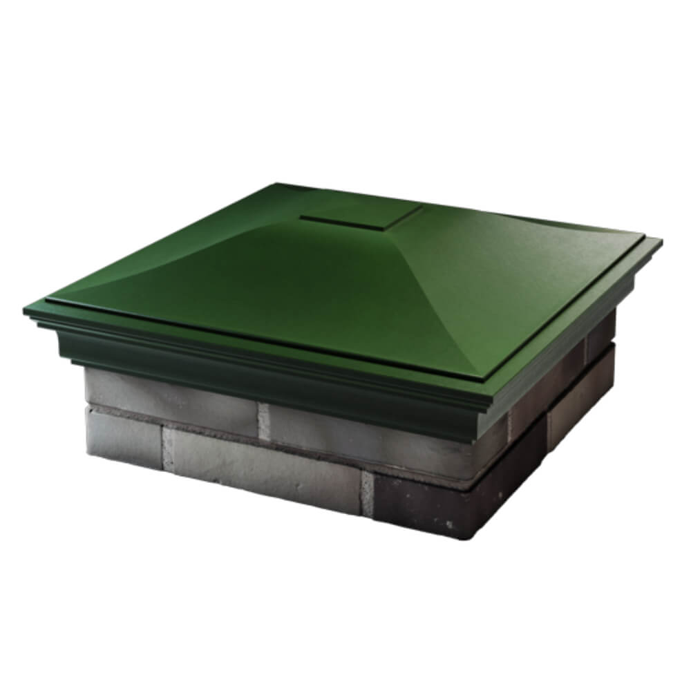 Колпак Zking Монблан Зеленый на столб 2х2 кирпича (515х515мм) в Борисоглебске фото