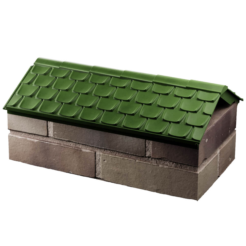 Парапет Zking Эльбрус Зеленый с посадкой на 1 кирпич (255мм) в Борисоглебске фото