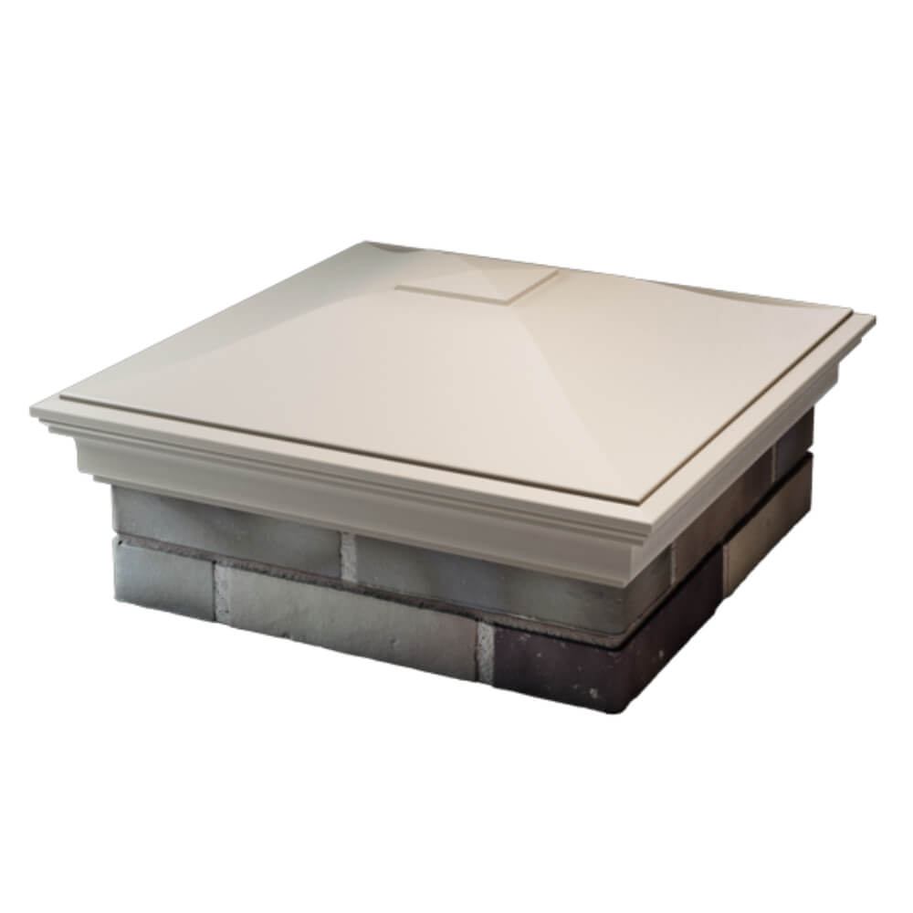 Колпак Zking Монблан Бежевый на столб 2х2 кирпича (515х515мм) в Борисоглебске фото