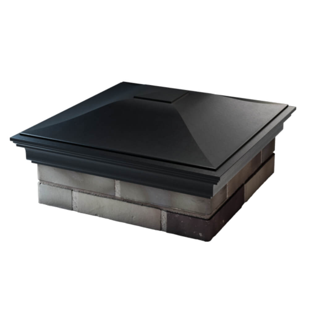 Колпак Zking Монблан Черный на столб 2х2 кирпича (515х515мм) в Борисоглебске фото