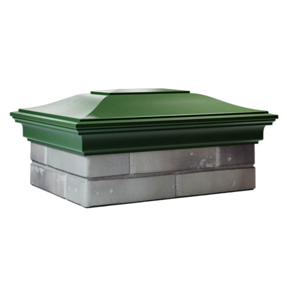 Колпак Zking Монблан Зеленый на столб 2х1.5 кирпича (515х385мм) в Борисоглебске фото