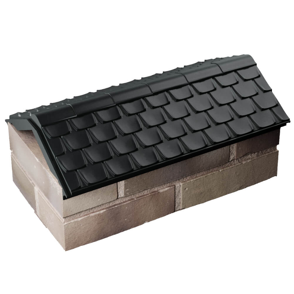 Парапет Zking Эльбрус Черный с посадкой на 1 кирпич (255мм) в Борисоглебске фото