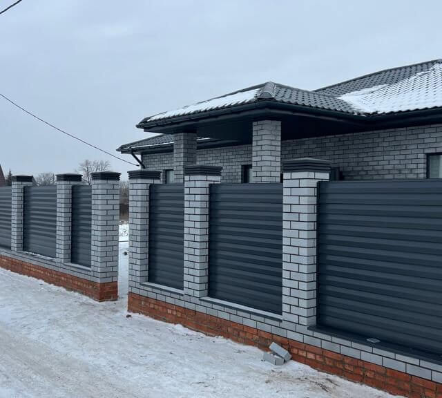 Колпак Zking Бона ХайТек Серый на столб 1.5х1.5 кирпича (385х385мм) в Борисоглебске фото