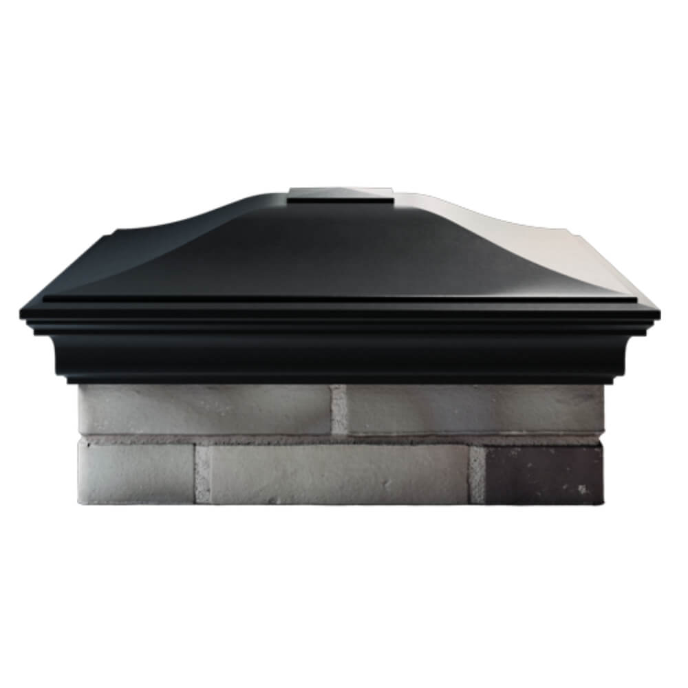 Колпак Zking Монблан Черный на столб 2х2 кирпича (515х515мм) в Борисоглебске фото
