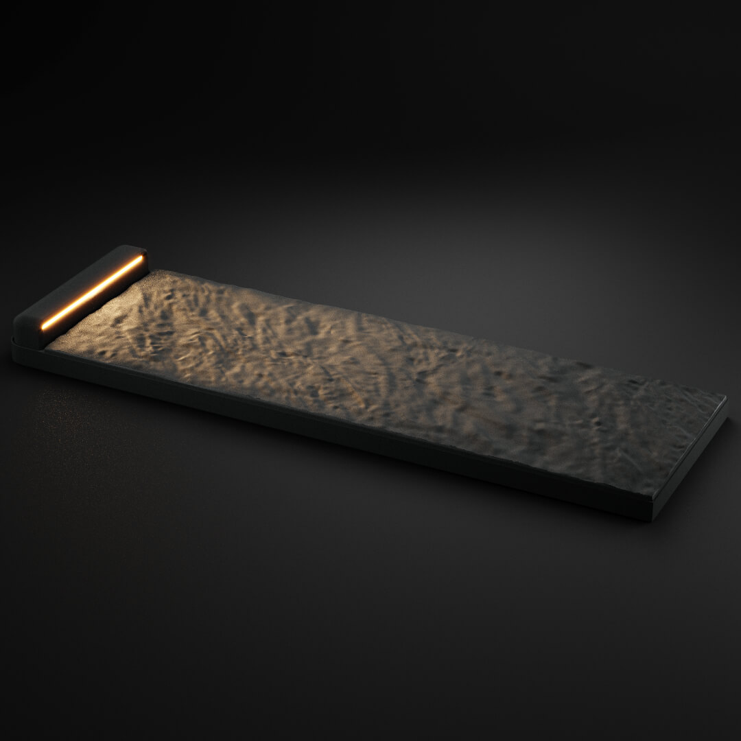 LED Светильник для шаговой плиты STONE Графитовый Серый 330х75х98мм в Борисоглебске фото