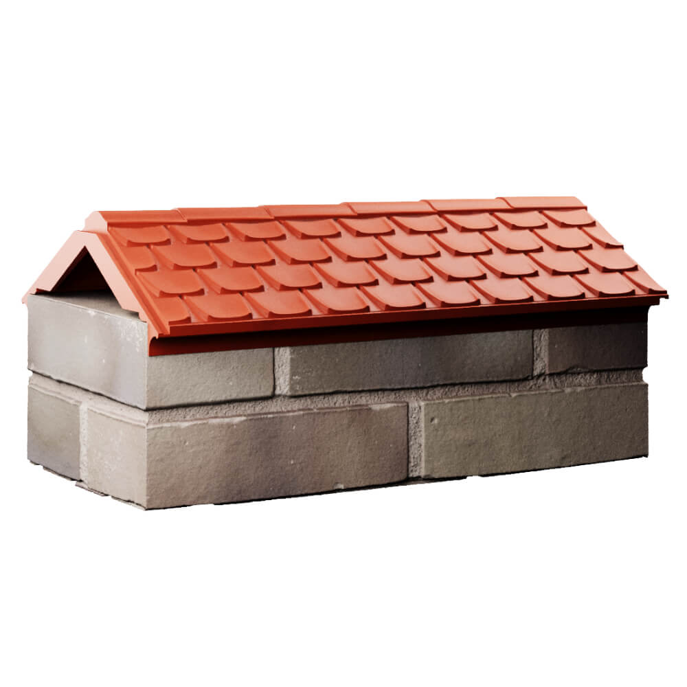 Парапет Zking Эльбрус Красный с посадкой на 1 кирпич (255мм) Борисоглебск фото
