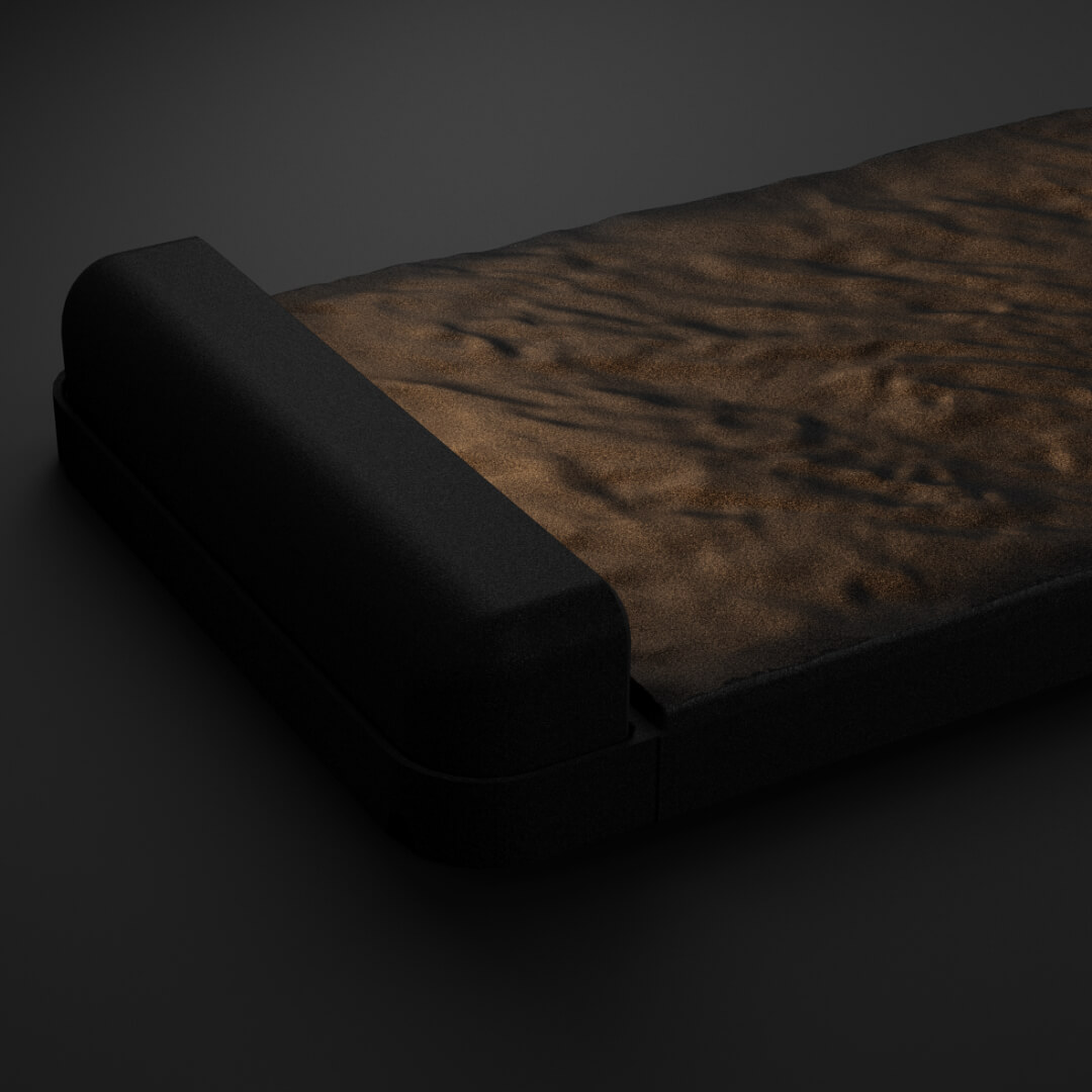 LED Светильник для шаговой плиты STONE Черный Сланец 330х75х98мм в Борисоглебске фото