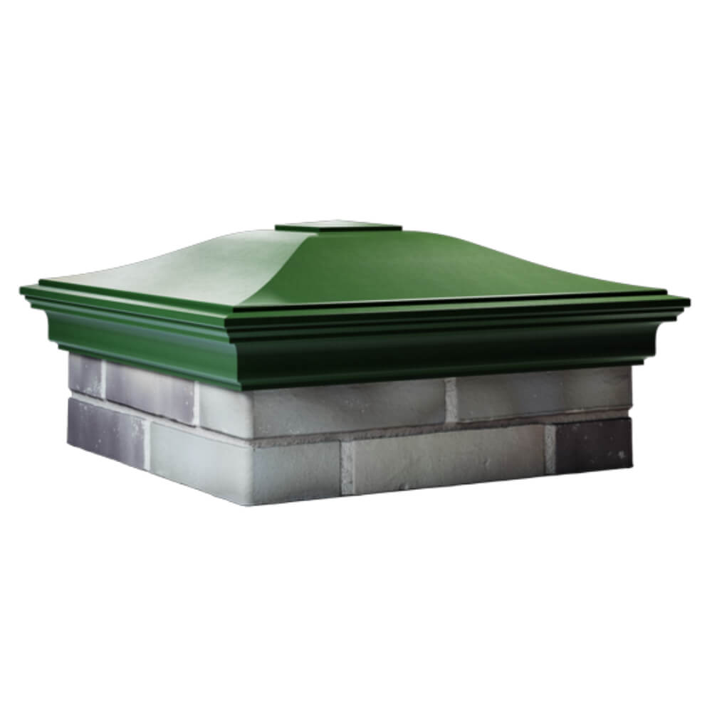 Колпак Zking Монблан Зеленый на столб 2х2 кирпича (515х515мм) в Борисоглебске фото