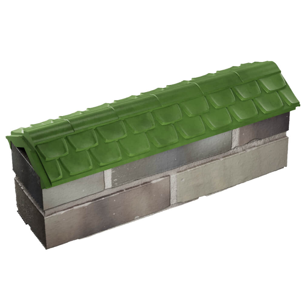 Парапет Zking Эльбрус Зеленый с посадкой на 0.5 кирпича (130мм) в Борисоглебске фото